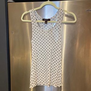 Sweat pea - lace polka dot racer back tank - OS